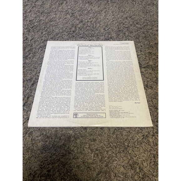 Orchestral Spectaculars 2 Vinyl LP's [MHS 4783/4784] Tchaikovsky Brahms (E) - Picture 4 of 5